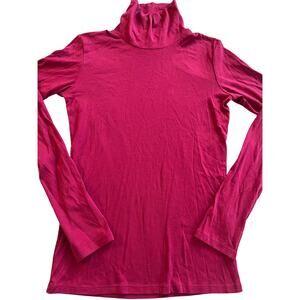 Uniqlo women’s turtleneck small pink basic preppy normcore minimalist